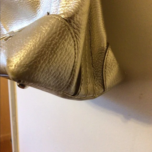 - Anya Hindmarch gold leather handbag with gold accent Sz Extra large rare… - Picture 7 of 12